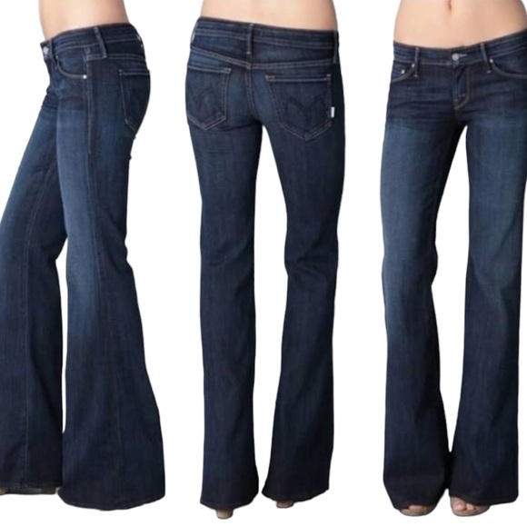 Mother Denim The Wilder Bell-Bottom Trouser Jeans size 27 in Love Potion No 9 - Picture 2 of 12